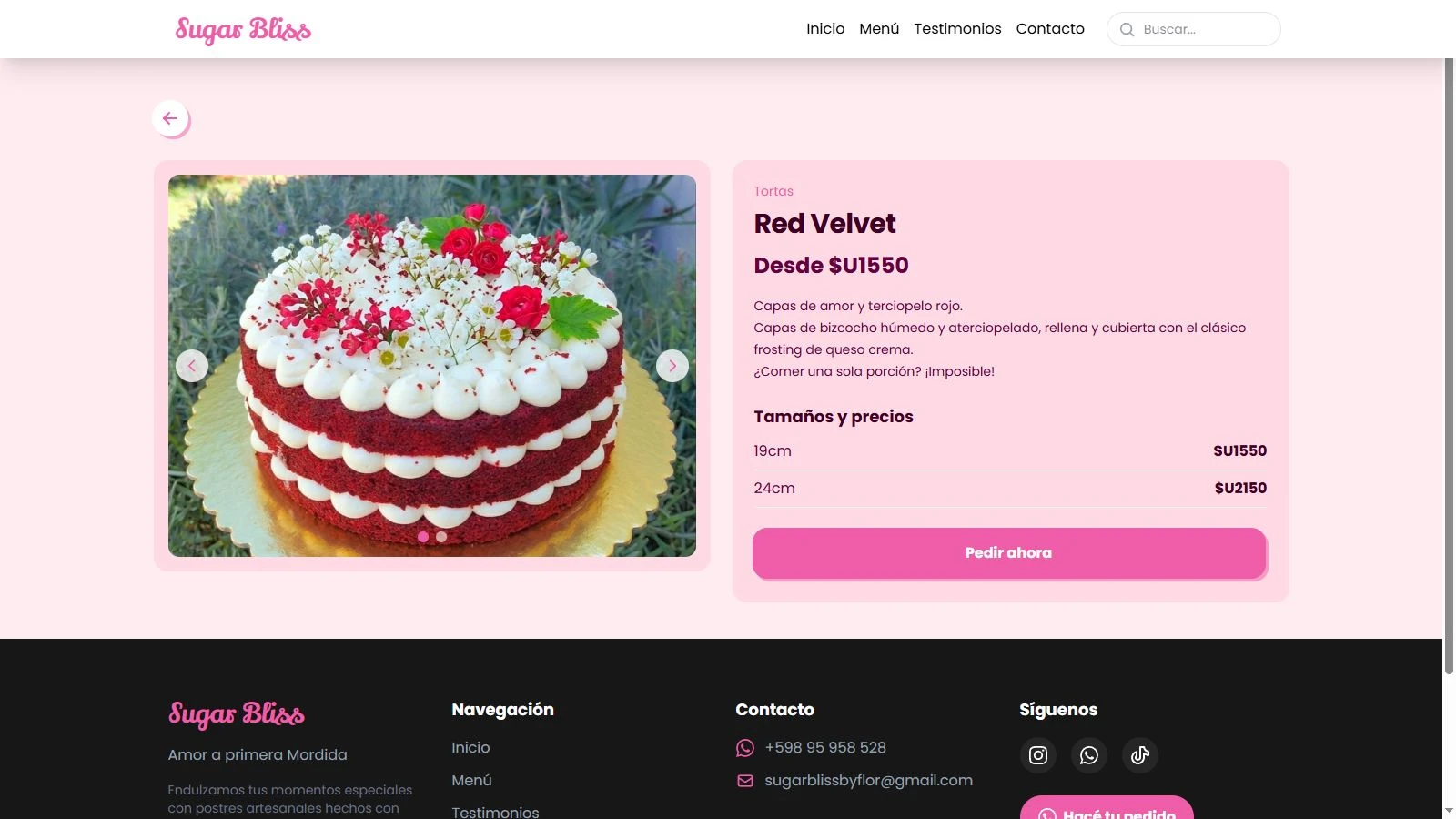 La web publicada